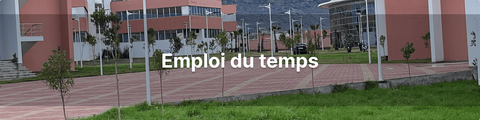 Emploi du temps