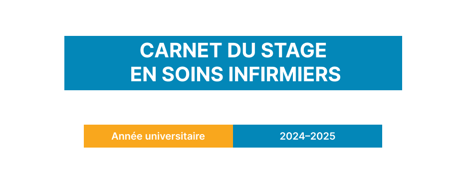 CARNET DU STAGE EN SOINS INFIRMIERS 2024-2025