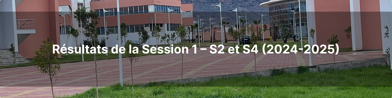 Résultats de la Session 1 – S2 et S4 (2024-2025)