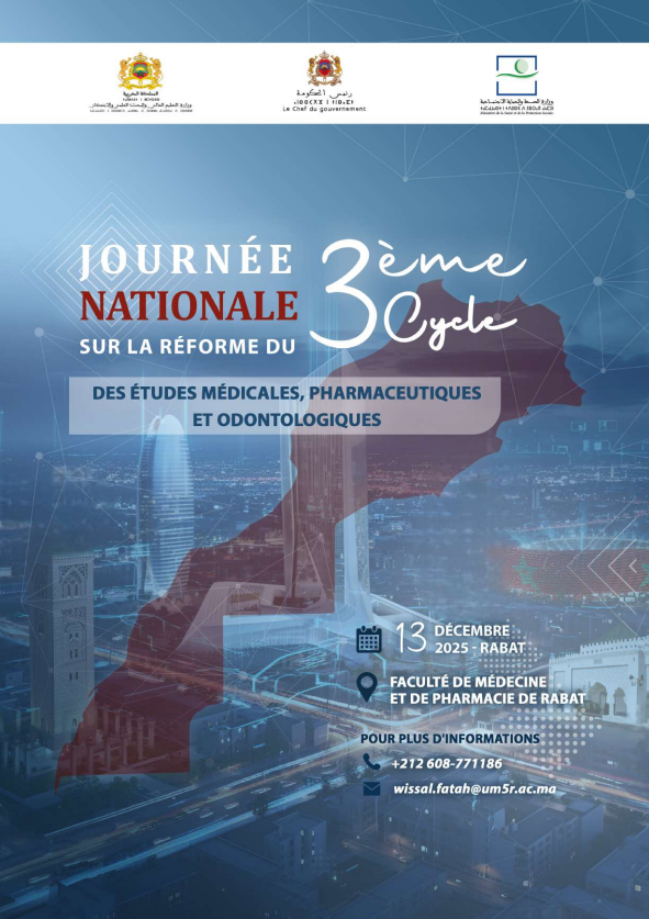 Journée Nationale sur la Réforme du 3ᵉ Cycle des Études Médicales, Pharmaceutiques et Odontologiques